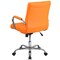 Emma and Oliver Mid-Back Vinyl Executive Swivel Office Chair with Chrome Base and Arms